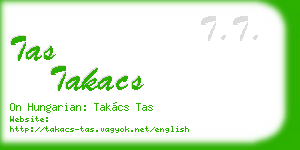 tas takacs business card